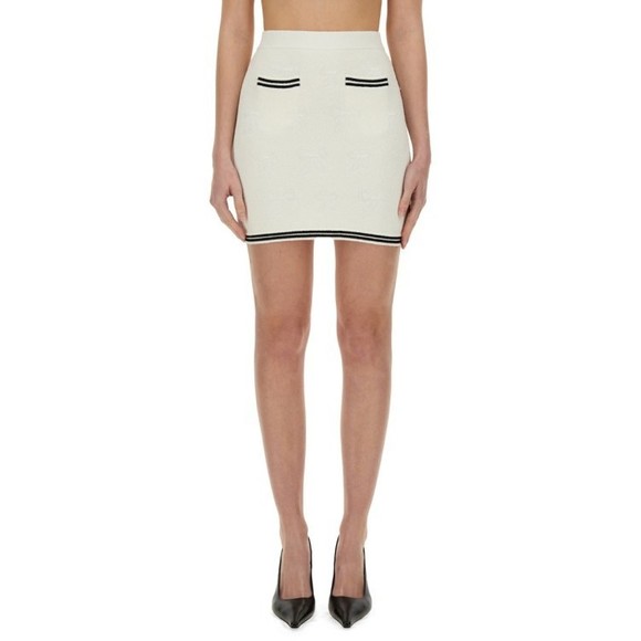 Self-Portrait Jacquard Skirt With Bow - NWT